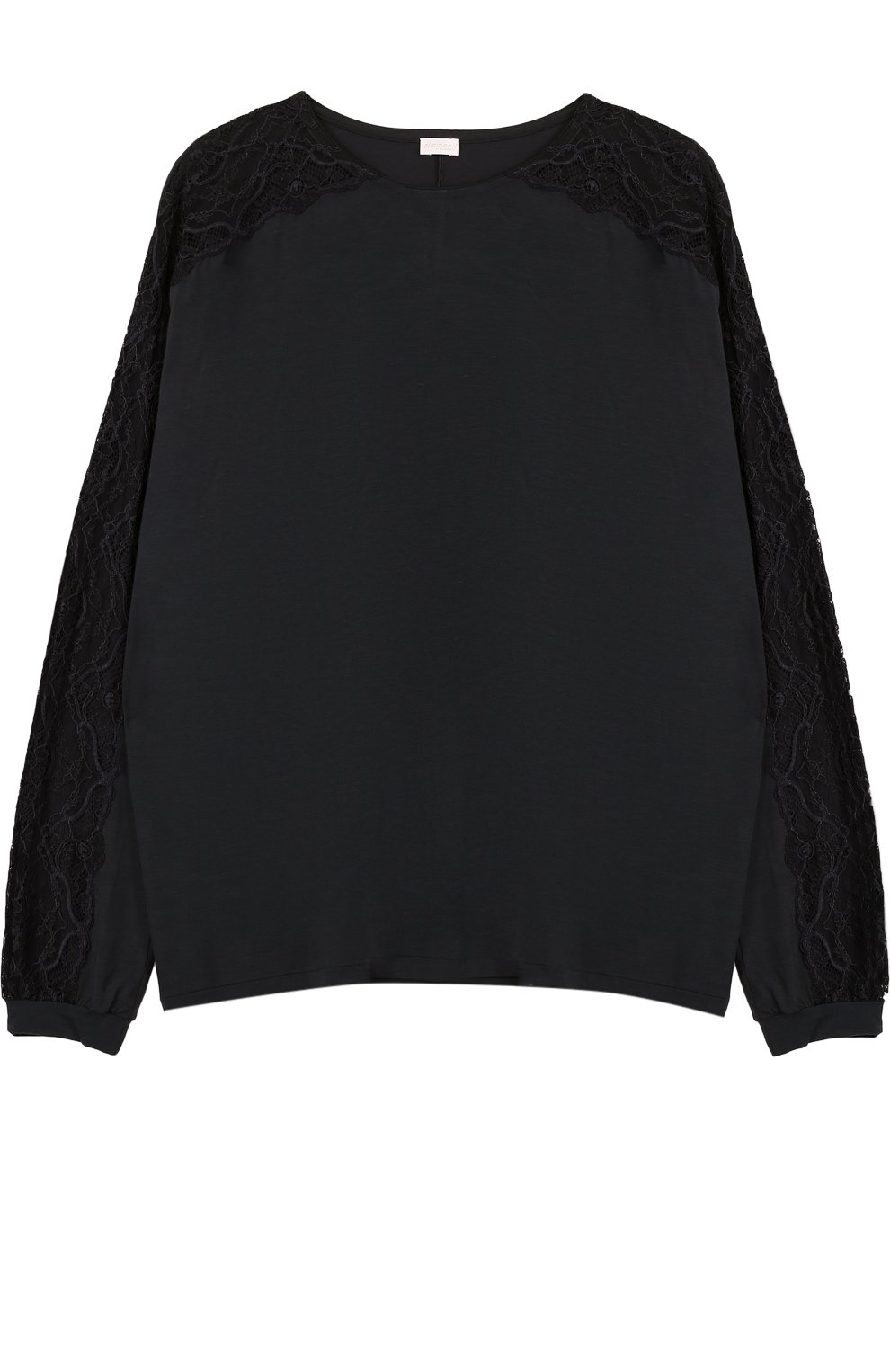 Лонгслив с круглым вырезом и кружевной вставкой ZIMMERLI, арт. 762-3954, фото 1