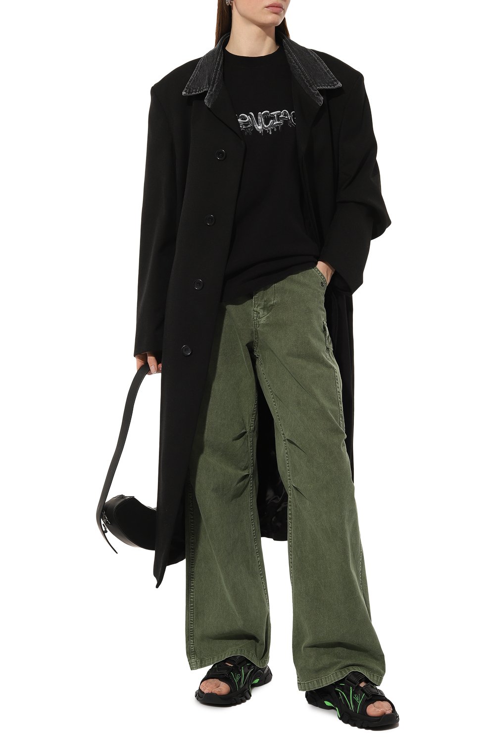 Комбинированные сандалии track BALENCIAGA, арт. 617543W3AJ1, фото 2