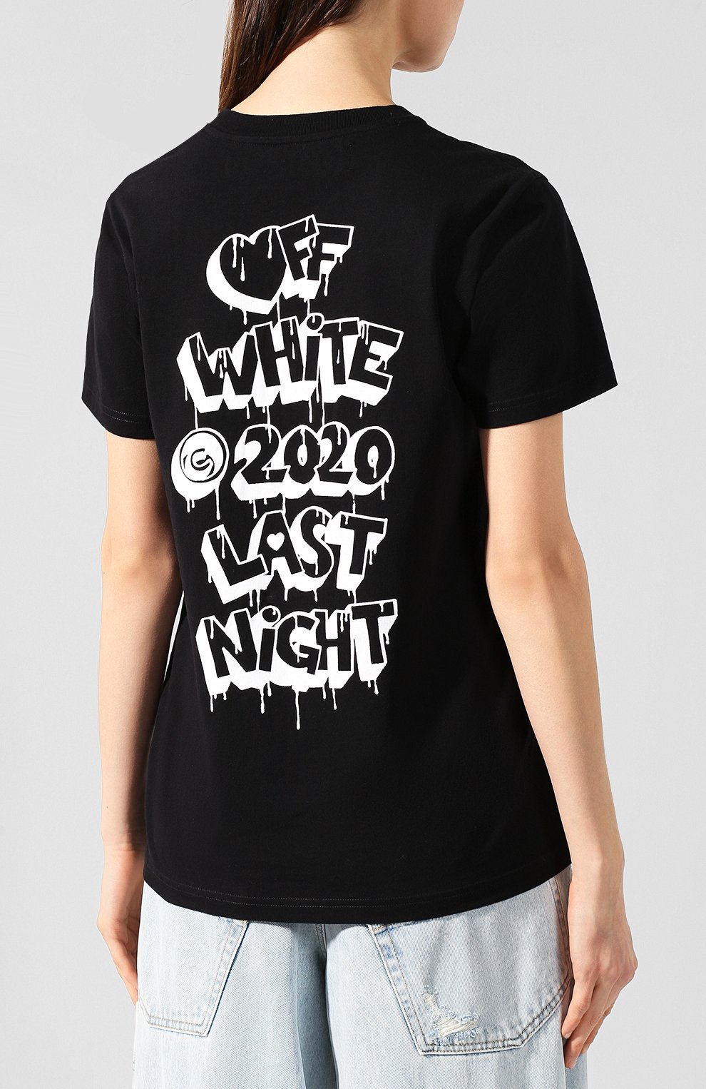 Хлопковая футболка OFF-WHITE, арт. 0WAA049F19B070661001, фото 4