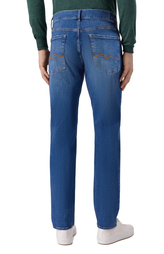 Джинсы Straight 7 For All Mankind 7TE70C121C3 Синий  7TE70C121C3 Фото 4