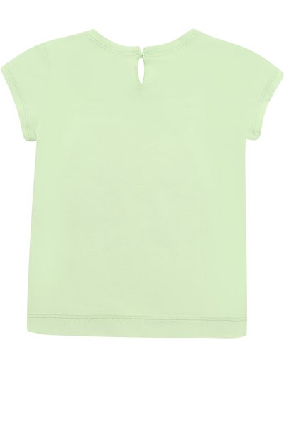 Футболка из эластичного хлопка с принтом и стразами MONNALISA, арт. 319612SK, фото 2