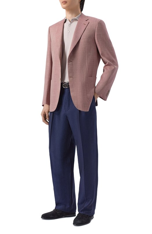 Пиджак из шерсти и шелка Brioni RG0D0X/PDA13 Красный  RG0D0X/PDA13 Фото 2