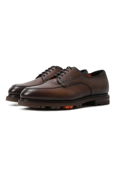 Мужские кожаные дерби colin rock SANTONI, арт. MCCG18855SM4GPGL
