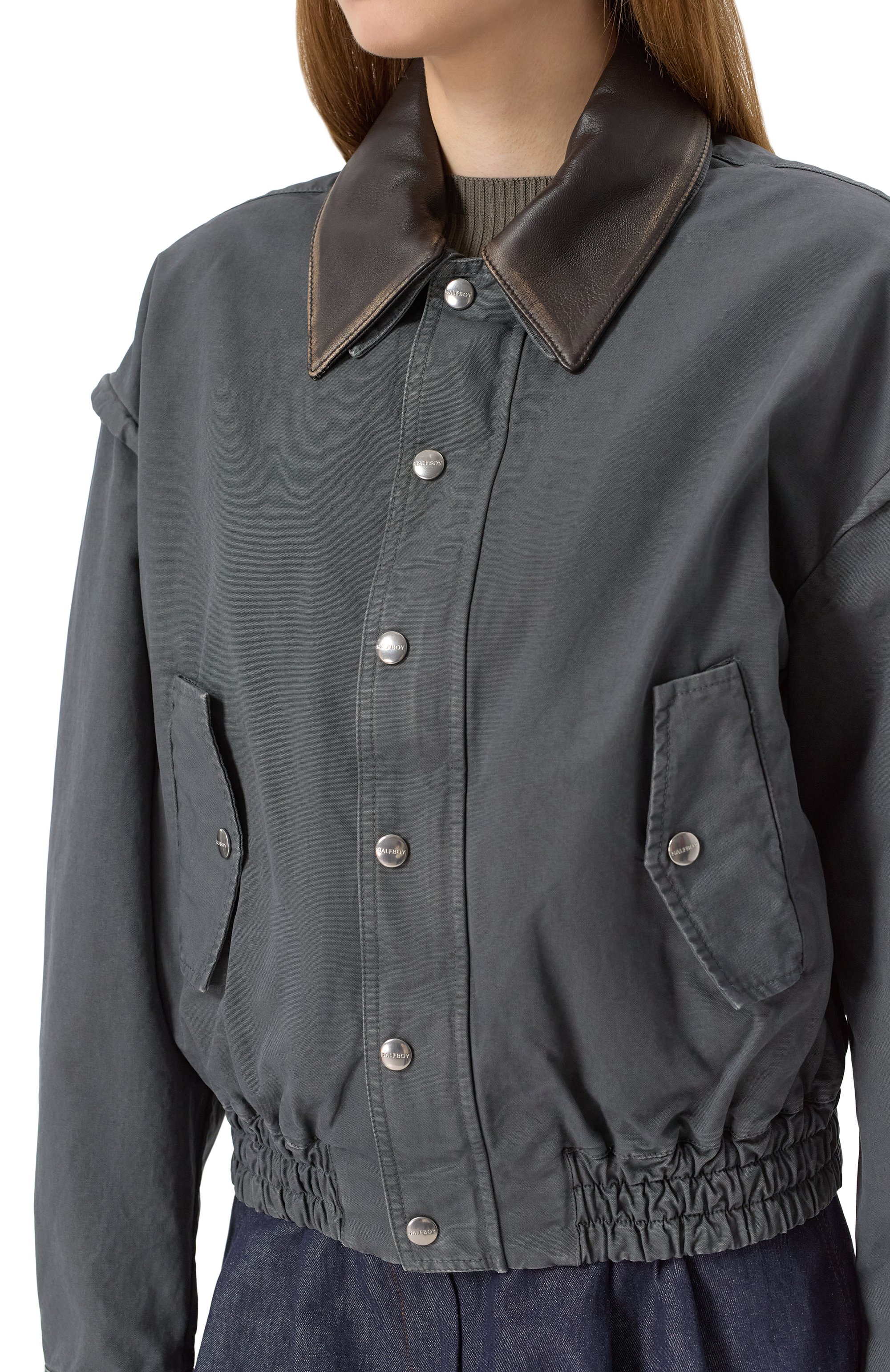 Хлопковый бомбер HALFBOY, арт. HS251W0159, фото 5