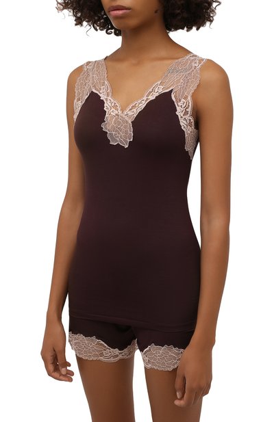 Майка ZIMMERLI бордового цвета по цене 18300 руб., арт. 762-3085, фото 3 Майка ZIMMERLI, арт. 762-3085, фото 3