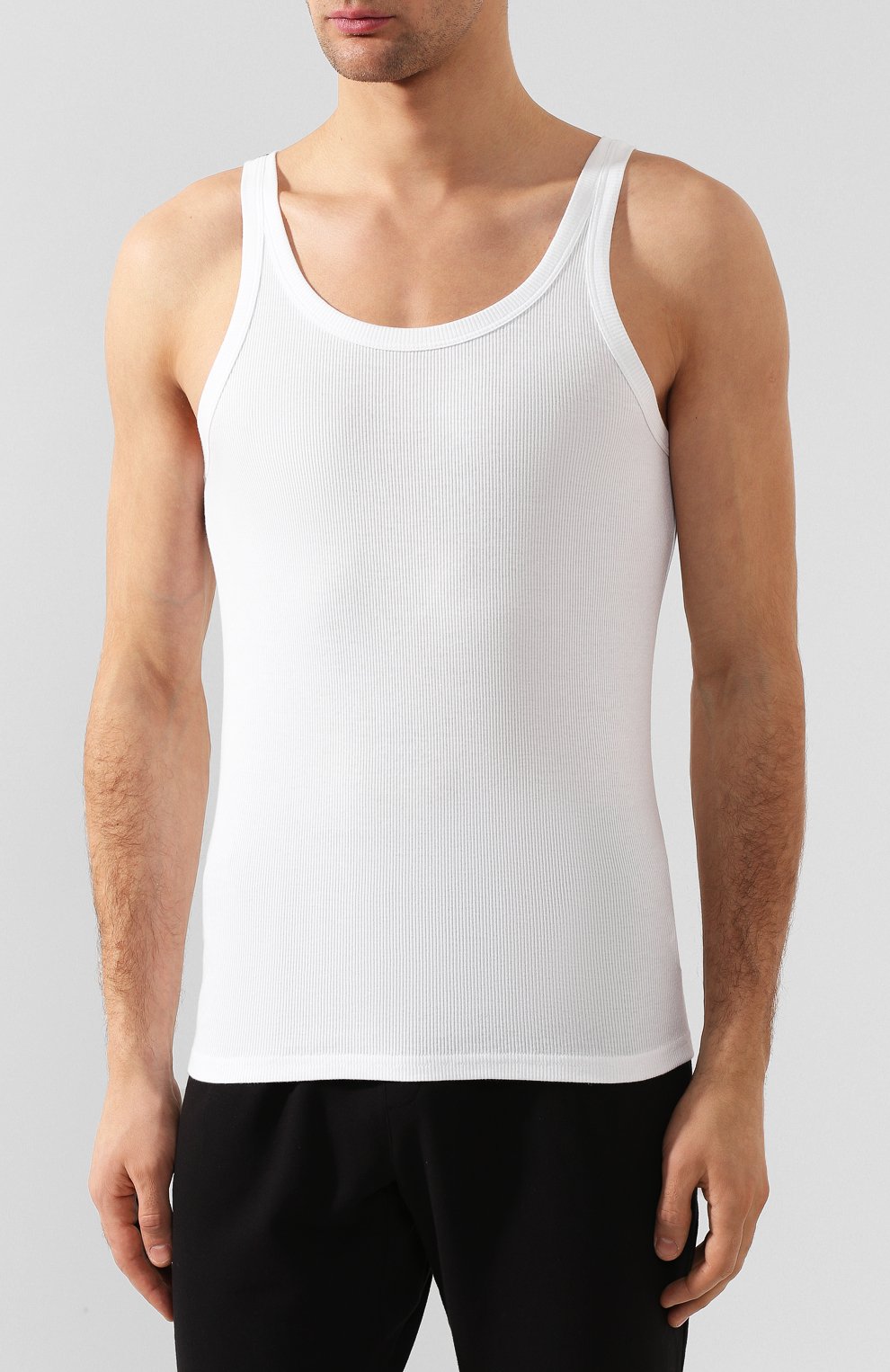 Хлопковая майка с круглым вырезом DOLCE & GABBANA, арт. 0121/N8A19J/00026, фото 3