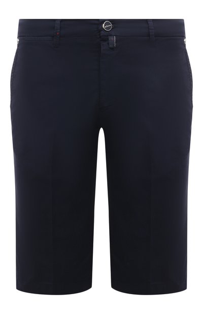 Мужские хлопковые шорты KITON, арт. UFBLACK0600D