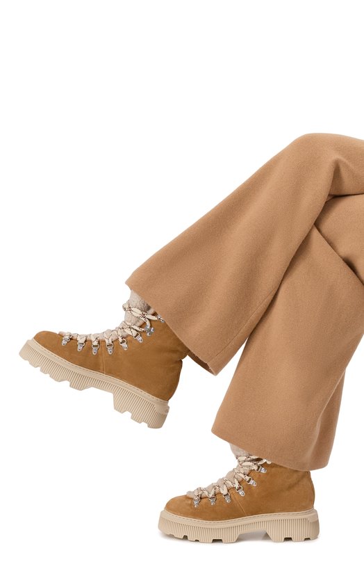 Замшевые ботинки Santoni WTCG71739LAMAYHC Бежевый  WTCG71739LAMAYHC Фото 2