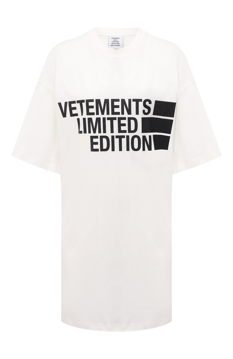 Хлопковая футболка VETEMENTS, арт. UE51TR810W 1611/W, фото 1
