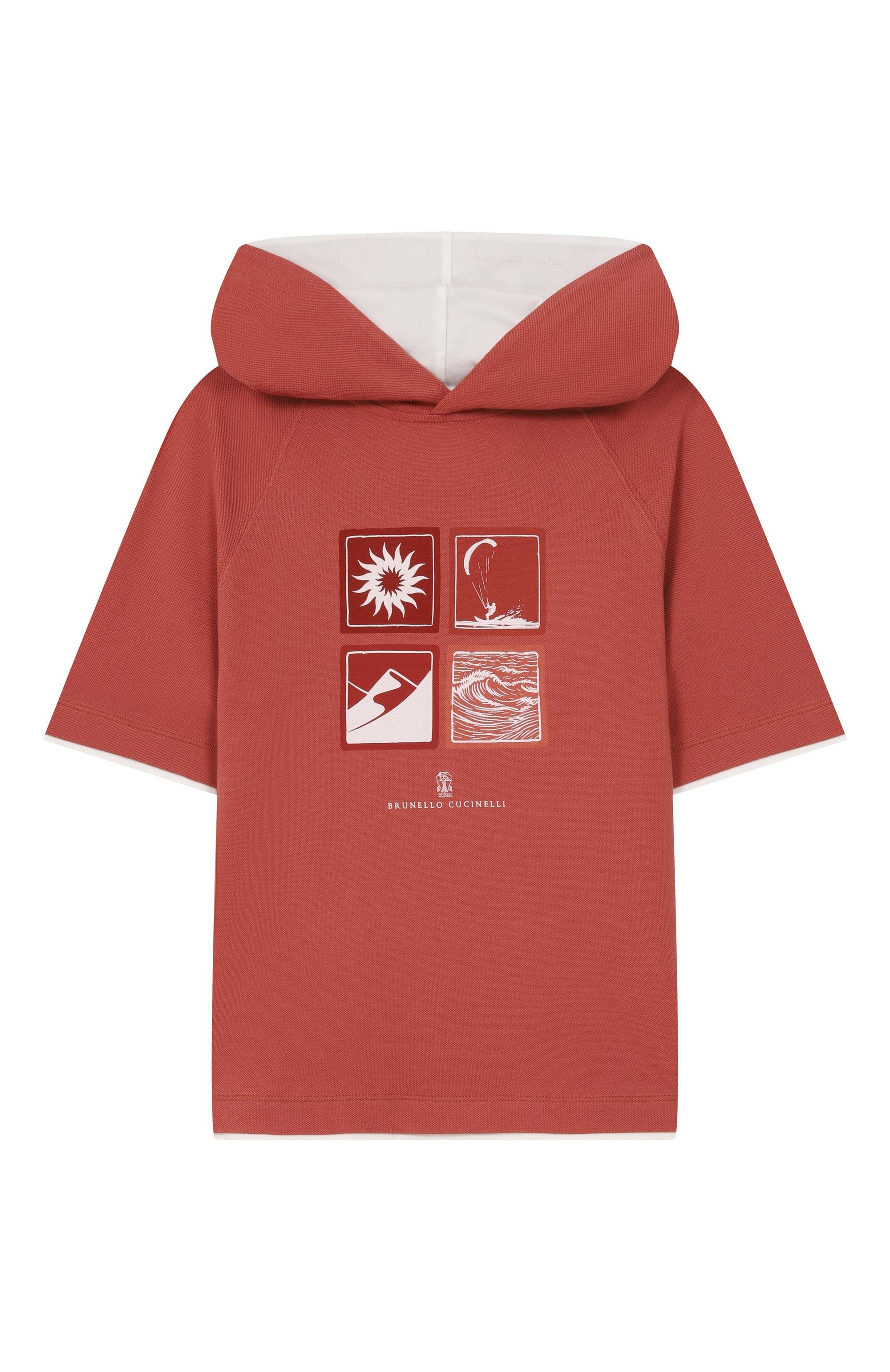 Хлопковое худи BRUNELLO CUCINELLI, арт. BE854E508A, фото 1