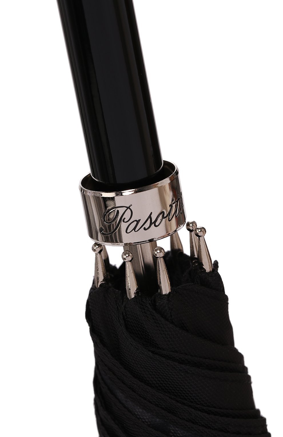 Зонт-трость PASOTTI OMBRELLI черного цвета по цене 18300 руб., арт. 478/RAS0 0XF0RD/18/W09, фото 6 Зонт-трость PASOTTI OMBRELLI, арт. 478/RAS0 0XF0RD/18/W09, фото 6