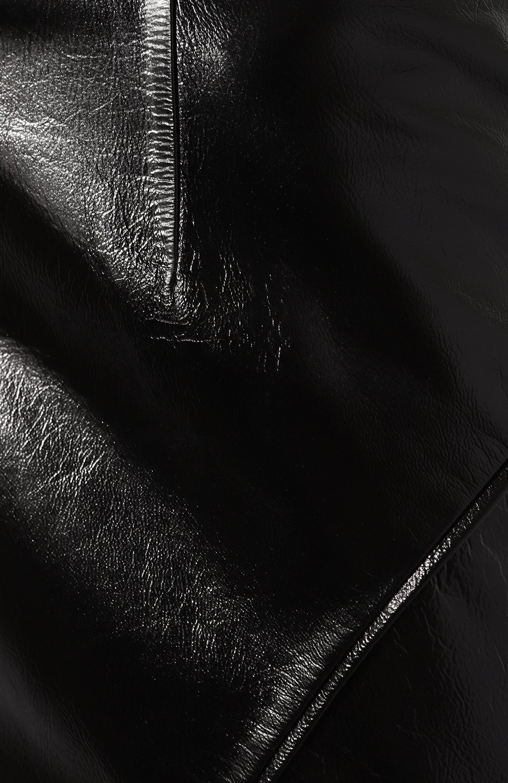 Кожаная юбка ZEYNEP ARCAY черного цвета по цене 152000 руб., арт. PF23SK11, фото 5 Кожаная юбка ZEYNEP ARCAY, арт. PF23SK11, фото 5
