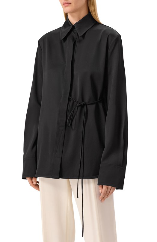 Блузка из вискозы и шелка Jil Sander J04DL0107-J65112 None  J04DL0107-J65112 Фото 3