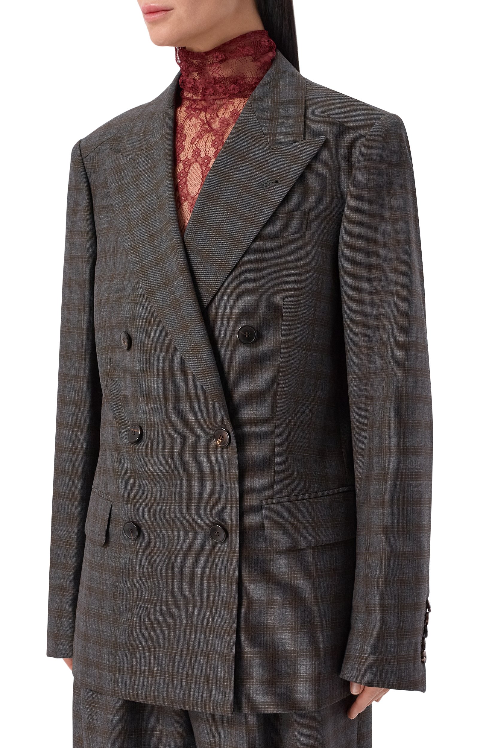 Шерстяной жакет DRIES VAN NOTEN серого цвета по цене 192500 руб., арт. 262-130401/4264, фото 3 Шерстяной жакет DRIES VAN NOTEN, арт. 262-130401/4264, фото 3