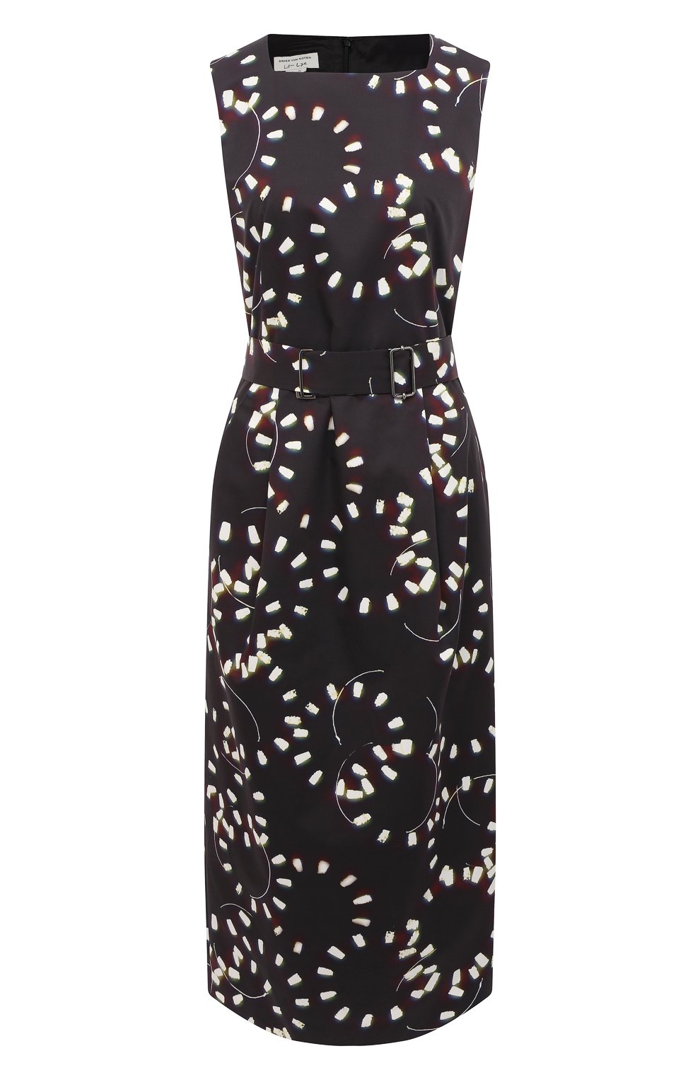 Платье из хлопка DRIES VAN NOTEN черного цвета по цене 126000 руб., арт. 211-31079-2093, фото 1 Платье из хлопка DRIES VAN NOTEN, арт. 211-31079-2093, фото 1