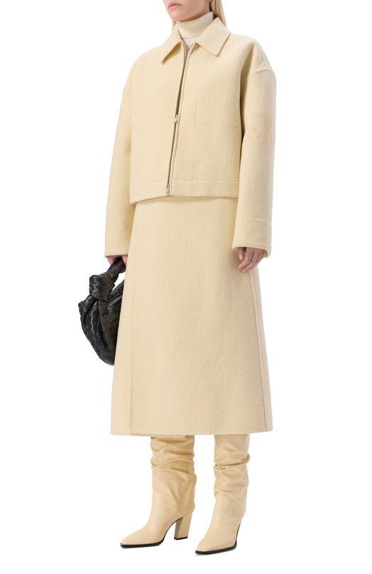 Кожаные сапоги Hart 85 Jimmy Choo HART KB 85/GHF Кремовый  HART KB 85/GHF Фото 3