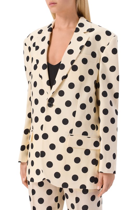 Шерстяной жакет Moschino A0507/5451 Кремовый  A0507/5451 Фото 3