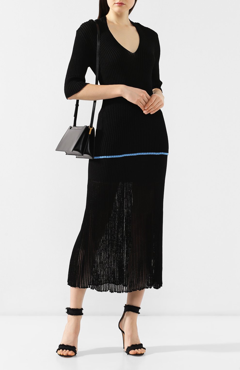 Юбка из вискозы VICTORIA BECKHAM, арт. SK KNT 3714 PSS19 DRAPE GAUZE, фото 2