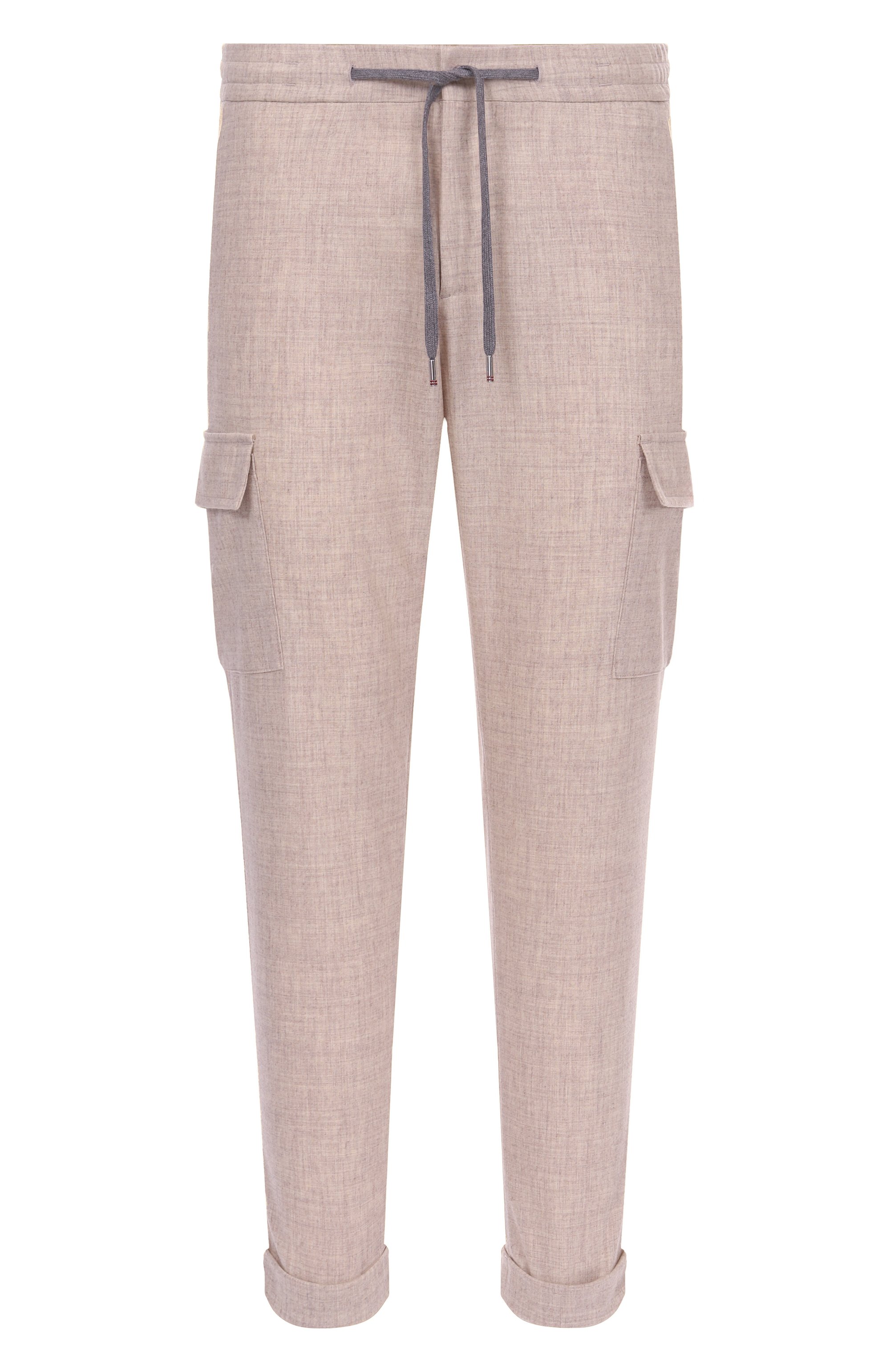 Брюки-карго из шерсти и кашемира MARCO PESCAROLO бежевого цвета по цене 76900 руб., арт. T0R/5229, фото 1 Брюки-карго из шерсти и кашемира MARCO PESCAROLO, арт. T0R/5229, фото 1