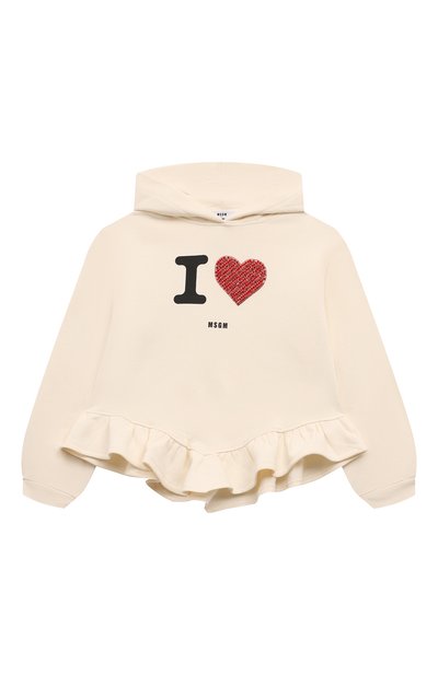 Хлопковое худи MSGM KIDS, арт. F4MSJGHS141