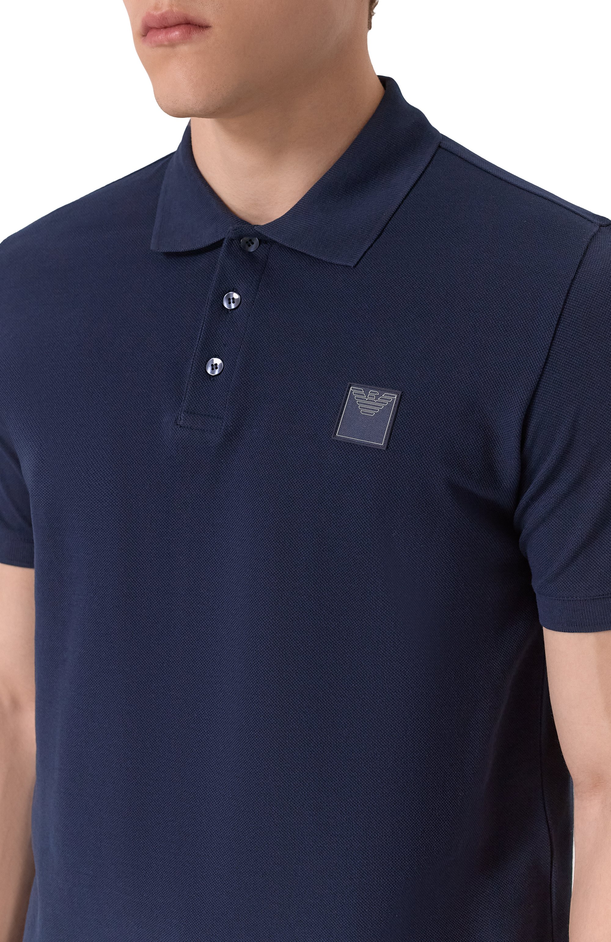 Хлопковое поло EMPORIO ARMANI, арт. EM000571/AF12336, фото 5