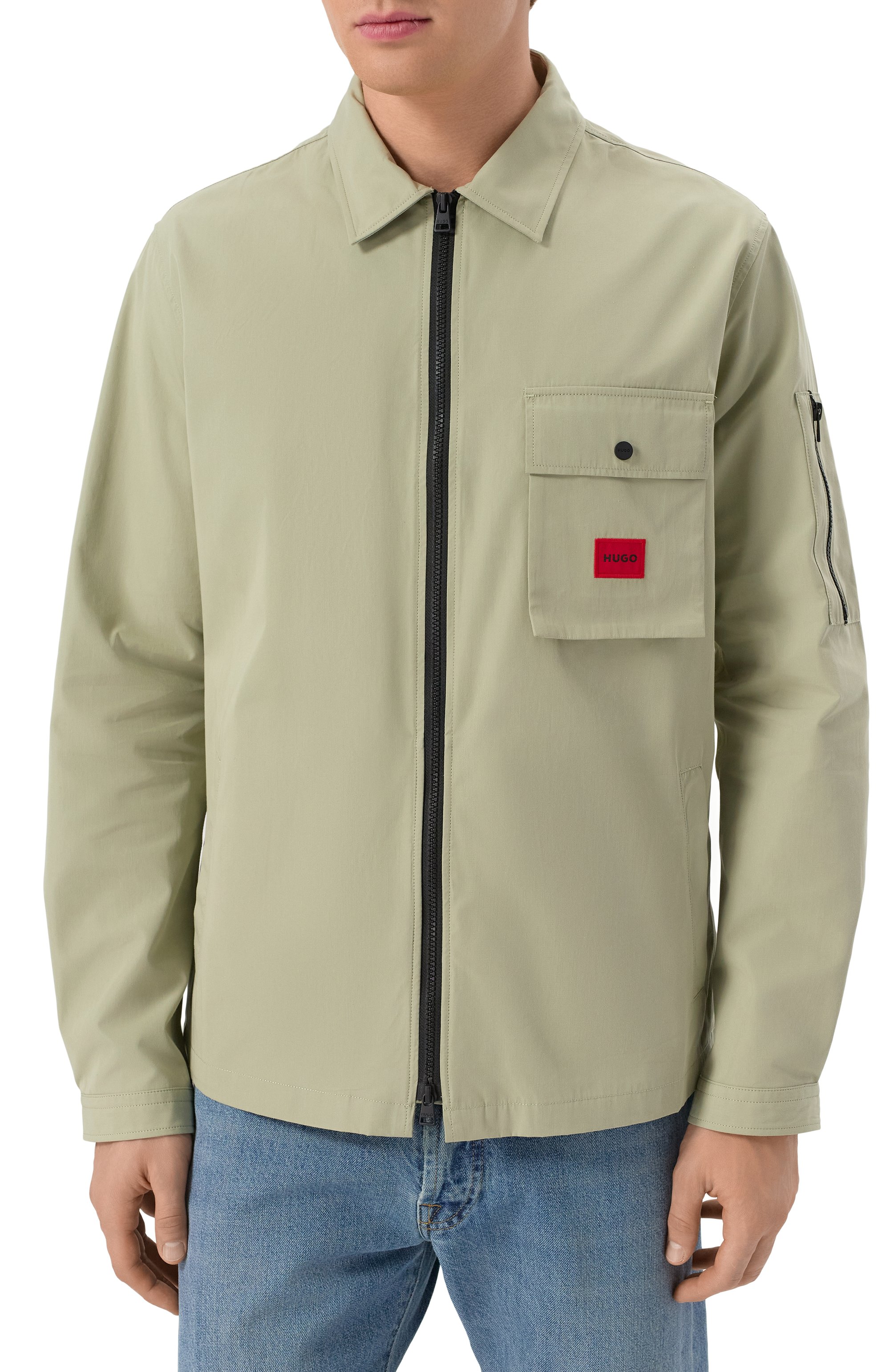 Хлопковая куртка-рубашка HUGO, арт. 50482701, фото 3