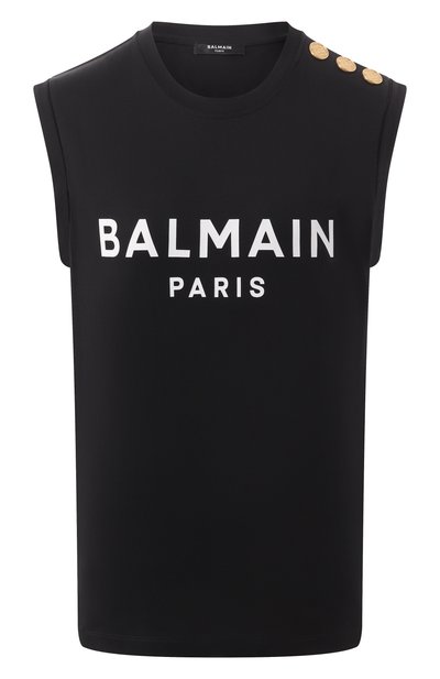 Женский хлопковый топ BALMAIN, арт. CF1ED001/BB02