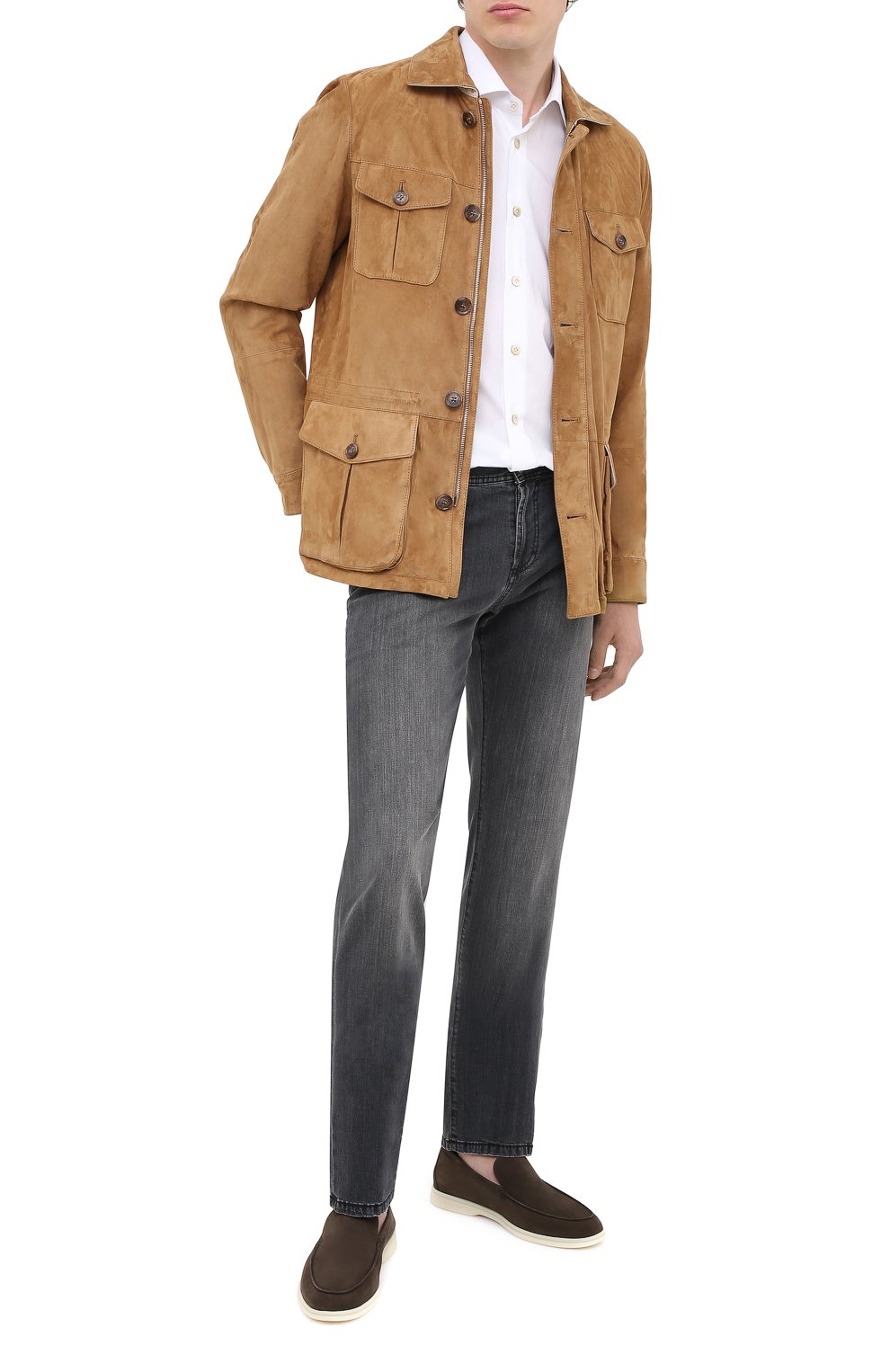 Кожаные лоферы summer walk LORO PIANA, арт. FAL2897, фото 2