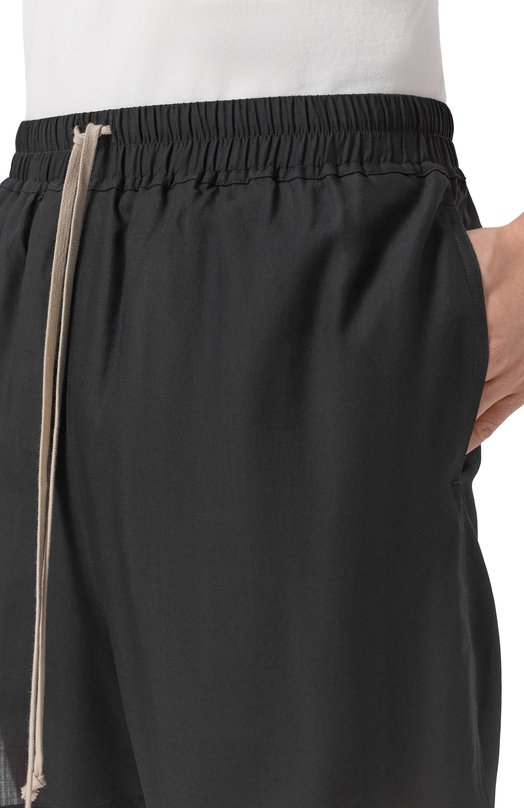 Шерстяные шорты Rick Owens RU01F2397/WG Чёрный  RU01F2397/WG Фото 5