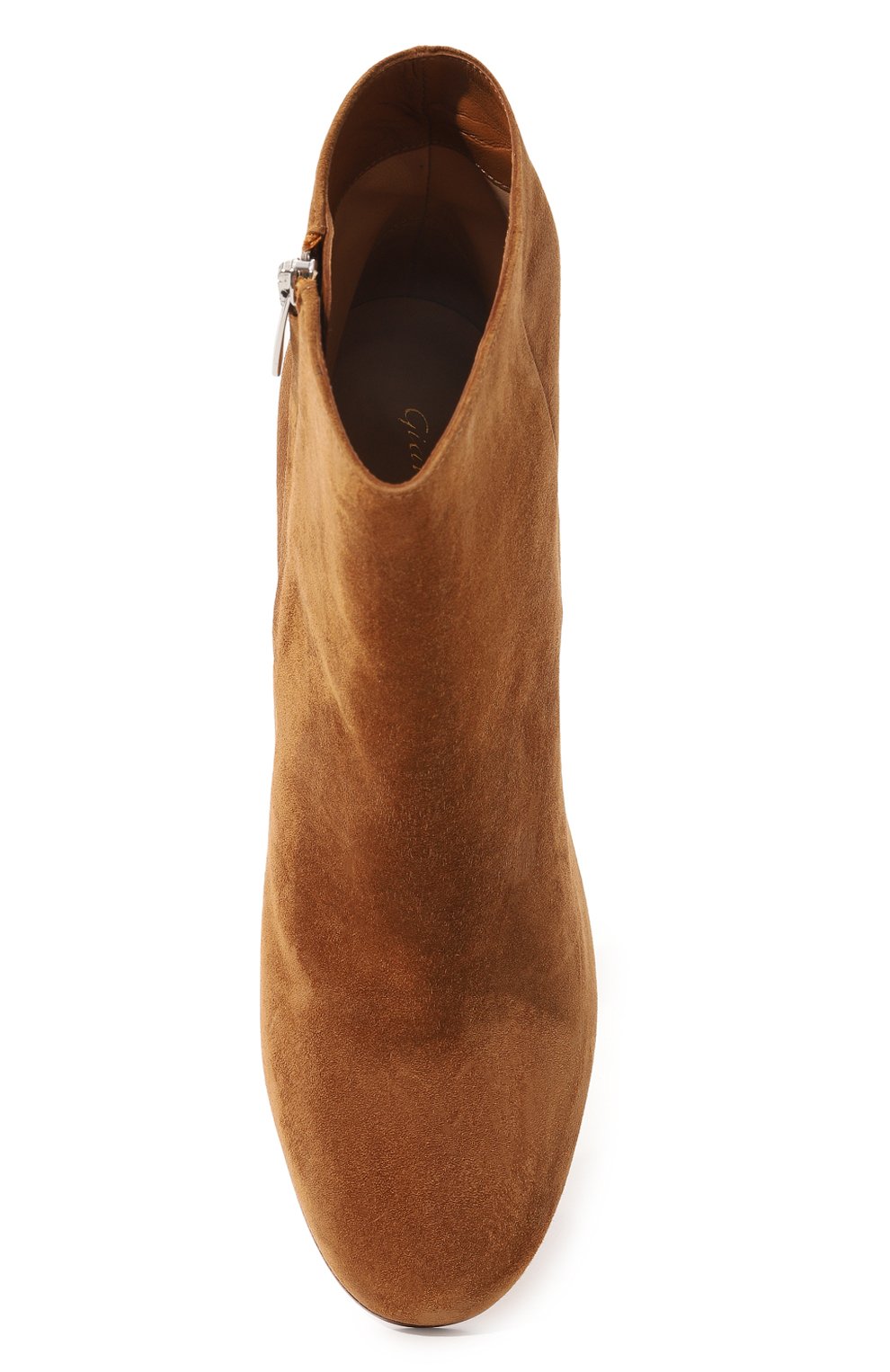 Замшевые ботильоны rolling 85 GIANVITO ROSSI коричневого цвета по цене 99700 руб., арт. G70636.85RIC.CASALM0, фото 6 Замшевые ботильоны rolling 85 GIANVITO ROSSI, арт. G70636.85RIC.CASALM0, фото 6