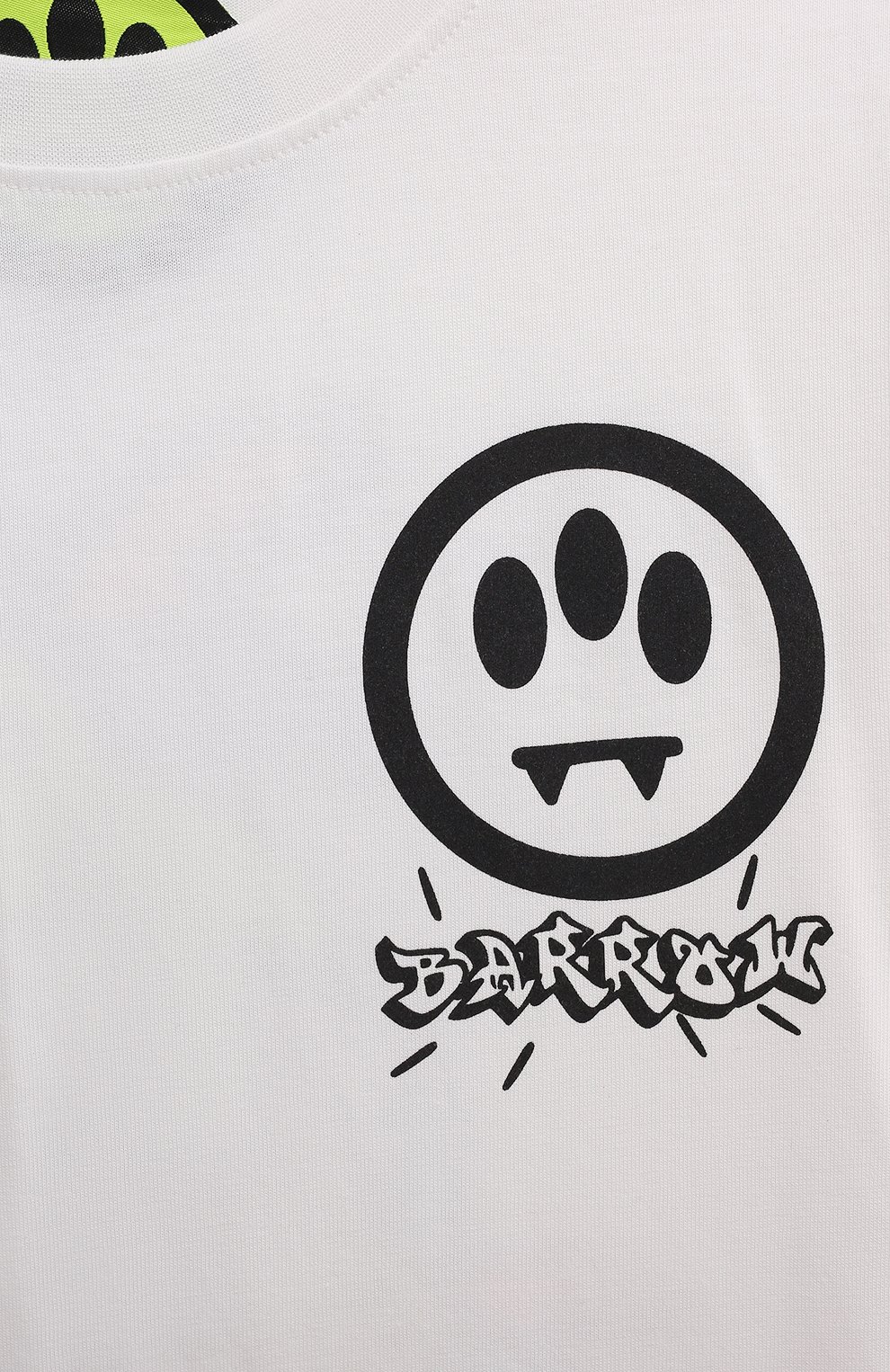 Хлопковая футболка BARROW белого цвета по цене 8895 руб., арт. 033097, фото 3 Хлопковая футболка BARROW, арт. 033097, фото 3