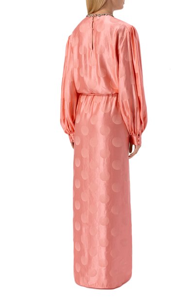 Платье изо льна и шелка VALENTINO розового цвета по цене 985000 руб., арт. 9B3VDNU5/ADW, фото 3 Платье изо льна и шелка VALENTINO, арт. 9B3VDNU5/ADW, фото 3