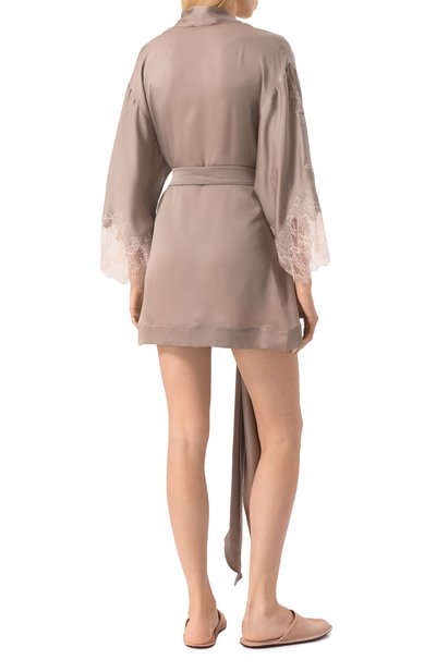 Шелковый халат CARINE GILSON, арт. EL0928DP, фото 4