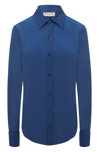 Женская шелковая рубашка SAINT LAURENT, арт. 690774/Y100W
