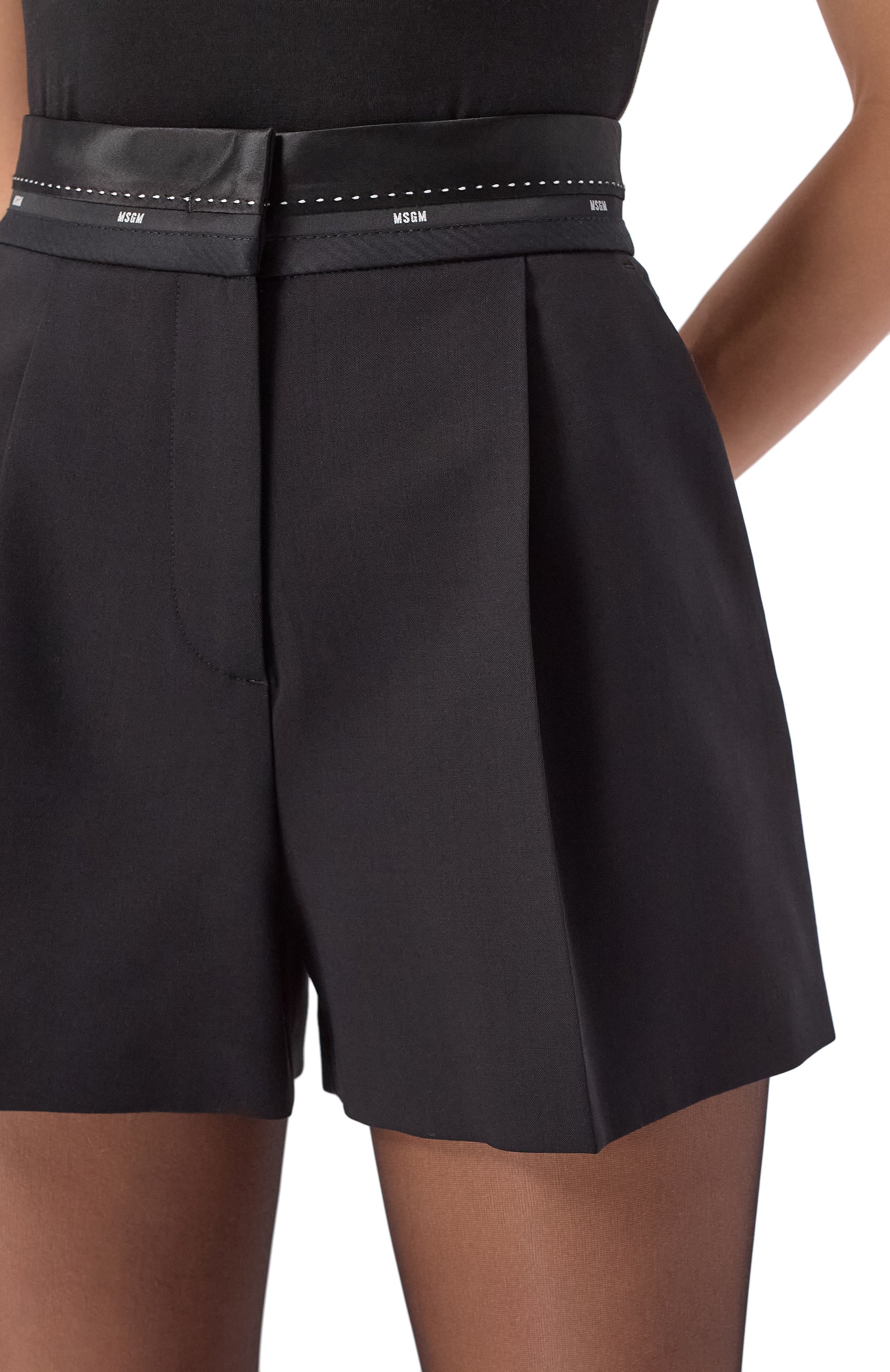 Шерстяные шорты MSGM, арт. 3941MDB02/257605, фото 5