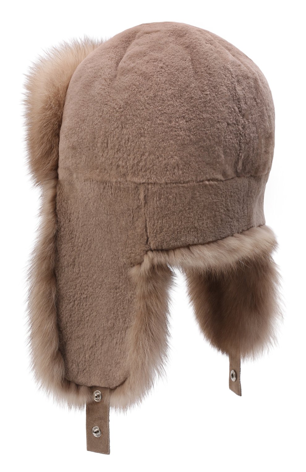 Меховая шапка-ушанка из норки и соболя VICTORIA KUSENKOVA бежевого цвета по цене 377520 руб., арт. 321913694227, фото 2 Меховая шапка-ушанка из норки и соболя VICTORIA KUSENKOVA, арт. 321913694227, фото 2