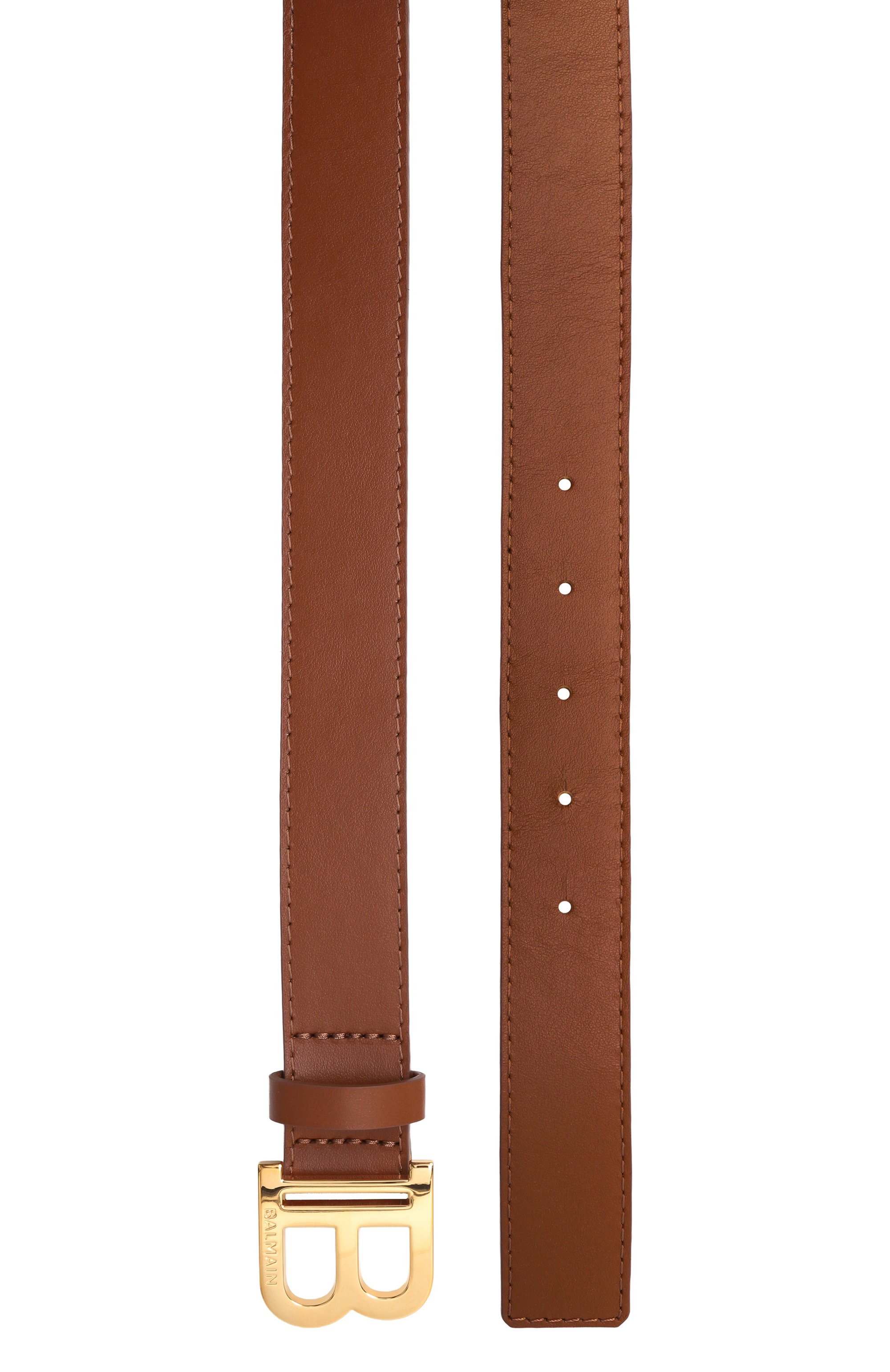 Кожаный ремень BALMAIN коричневого цвета по цене 19950 руб., арт. BY0Q71, фото 2 Кожаный ремень BALMAIN, арт. BY0Q71, фото 2