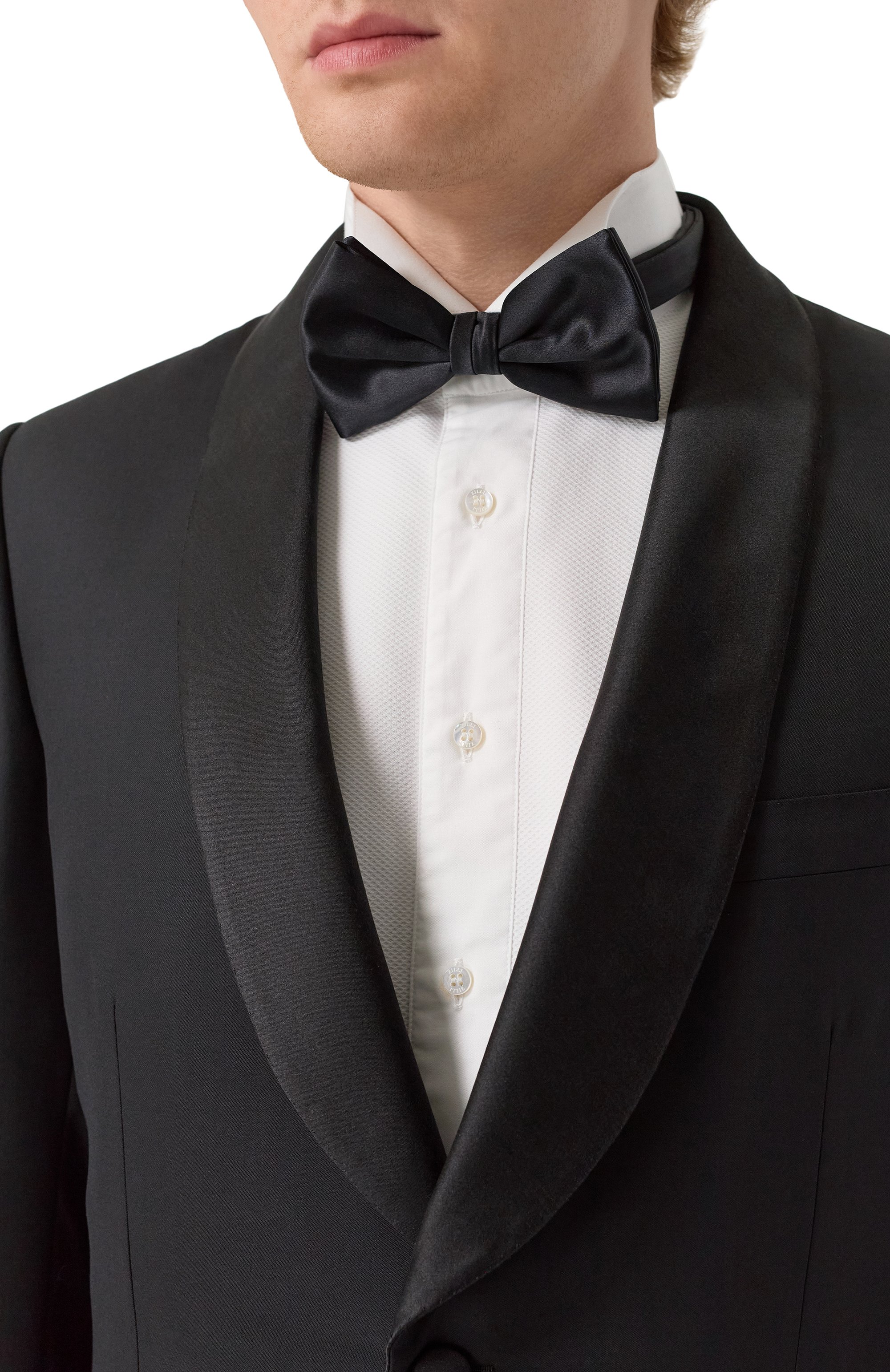 Шерстяной смокинг BRIONI черного цвета по цене 770000 руб., арт. RT051S/P6A0M, фото 6 Шерстяной смокинг BRIONI, арт. RT051S/P6A0M, фото 6