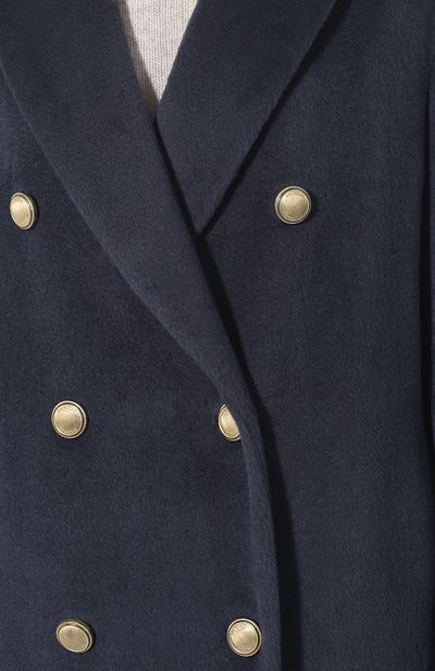 Двубортное шерстяное пальто с отложным воротником BRUNELLO CUCINELLI, арт. MA5419175, фото 5