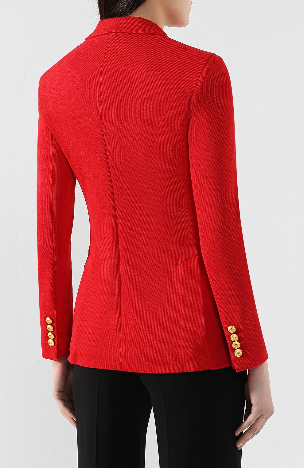 Приталенный жакет POLO RALPH LAUREN красного цвета по цене 36250 руб., арт. 211738280, фото 4 Приталенный жакет POLO RALPH LAUREN, арт. 211738280, фото 4