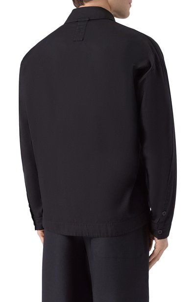 Хлопковая куртка-рубашка TRANSIT черного цвета по цене 44550 руб., арт. CFUTRBU302, фото 4 Хлопковая куртка-рубашка TRANSIT, арт. CFUTRBU302, фото 4