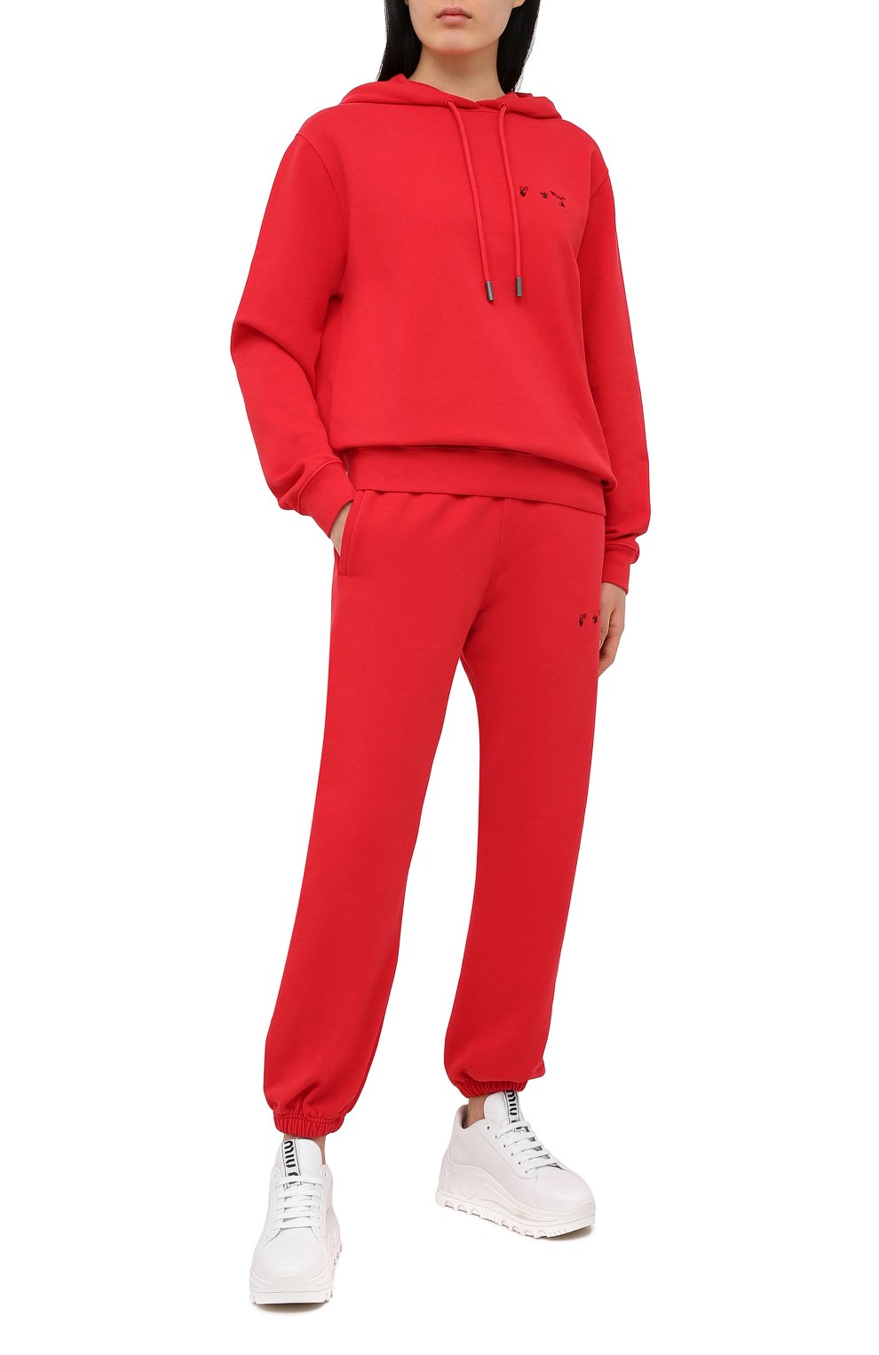 Хлопковые джоггеры OFF-WHITE, арт. 0WCH006R21JER001, фото 2