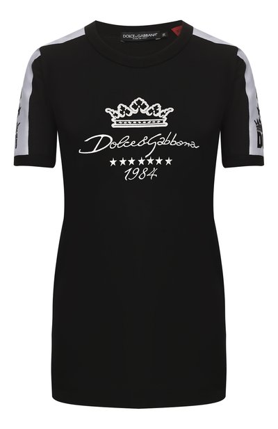 Женская хлопковая футболка DOLCE & GABBANA, арт. F8L74Z/G7UAR