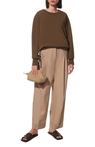Хлопковые брюки DRIES VAN NOTEN бежевого цвета по цене 59900 руб., арт. 221-010929-4046, фото 2 Хлопковые брюки DRIES VAN NOTEN, арт. 221-010929-4046, фото 2