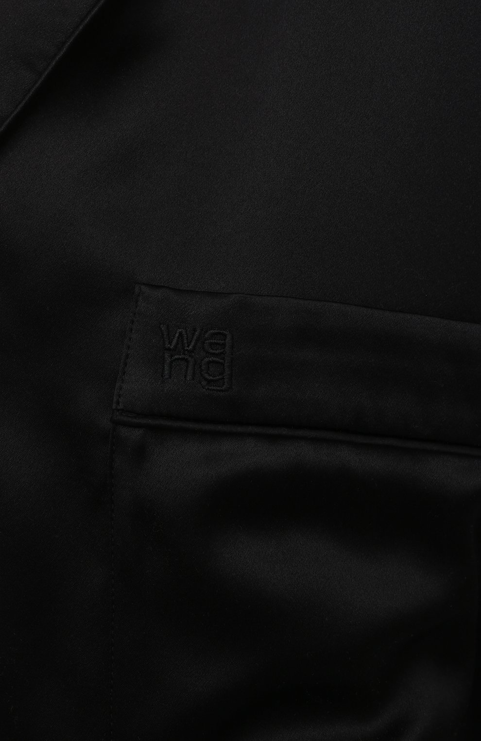 Шелковая рубашка ALEXANDERWANG.T черного цвета по цене 35800 руб., арт. 4WC2211454, фото 5 Шелковая рубашка ALEXANDERWANG.T, арт. 4WC2211454, фото 5
