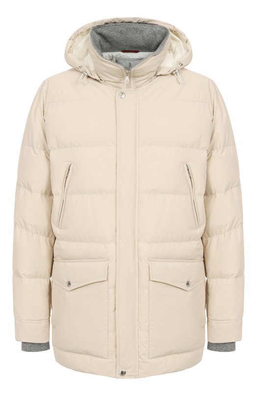 Пуховик Brunello Cucinelli MM4911823 Кремовый MM4911823