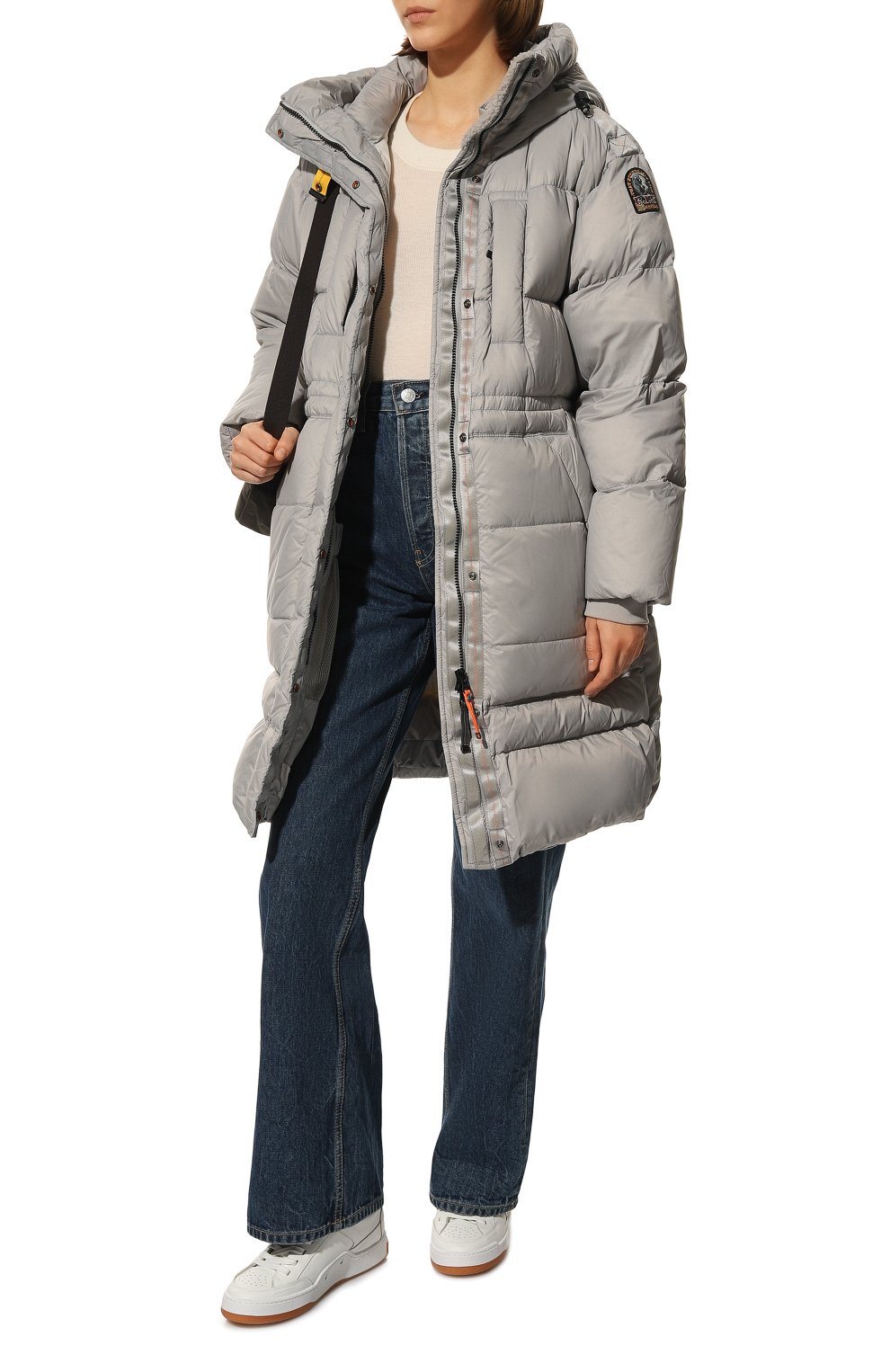 Пуховик PARAJUMPERS серого цвета по цене 134000 руб., арт. 222M-PW PUF PP32/EIRA, фото 2 Пуховик PARAJUMPERS, арт. 222M-PW PUF PP32/EIRA, фото 2
