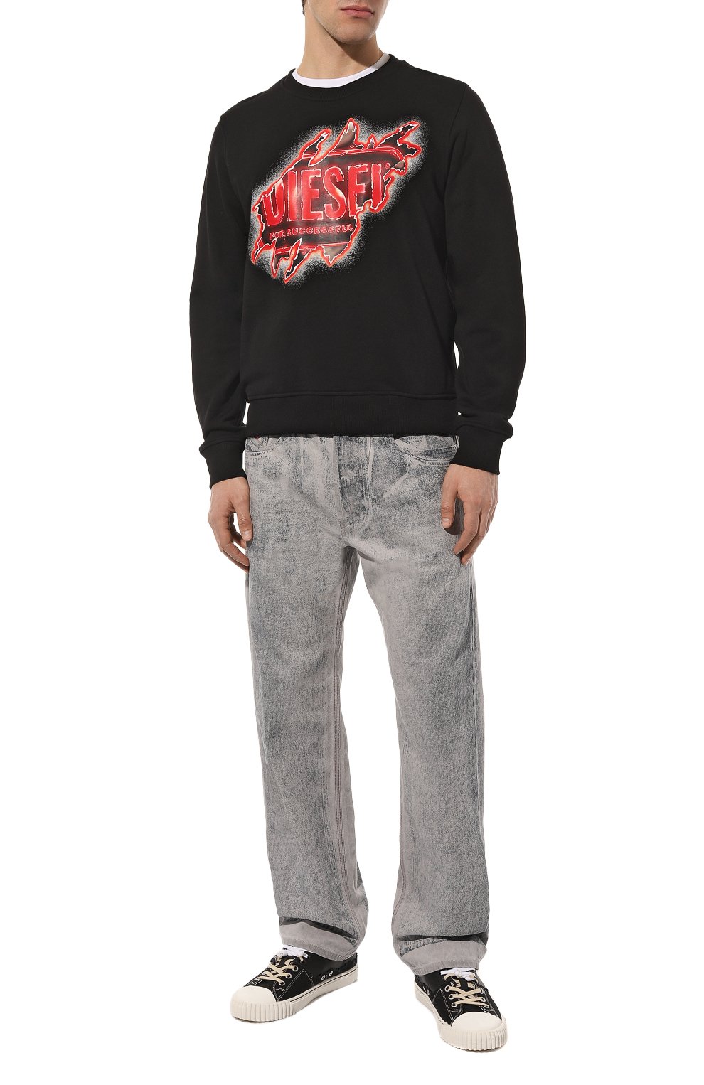 Хлопковый свитшот DIESEL, арт. A09827/0BAWT, фото 2