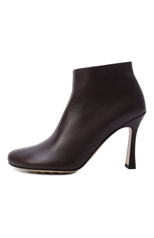 Кожаные ботильоны Rana Bottega Veneta 843958/VBSD0 Бордовый  843958/VBSD0 Фото 4