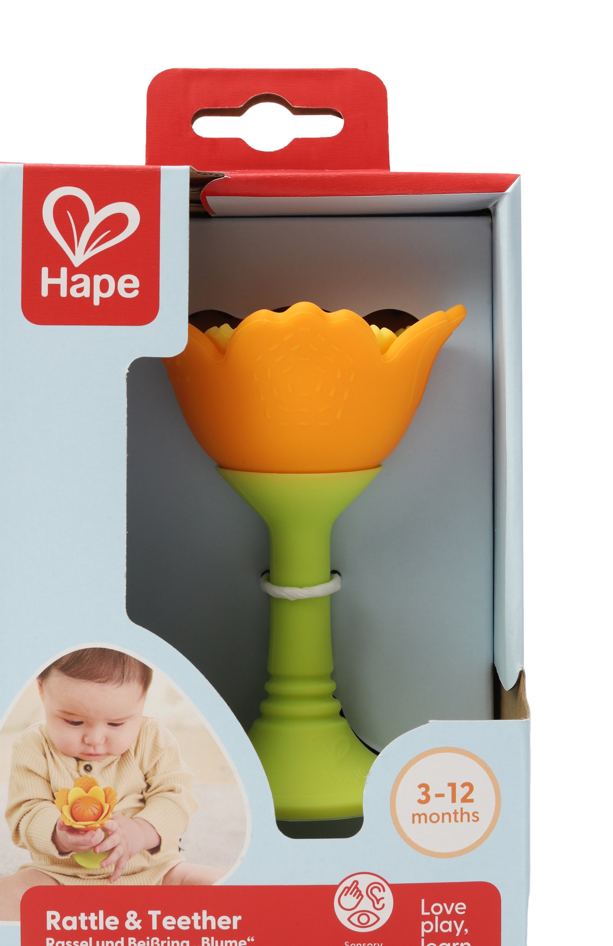 Погремушка-прорезыватель цветок HAPE, арт. E0137_HP, фото 3